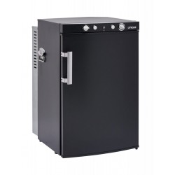 Réfrigérateur Unique 3.4' cu. au gaz propane, 12 V et 110 V noir 